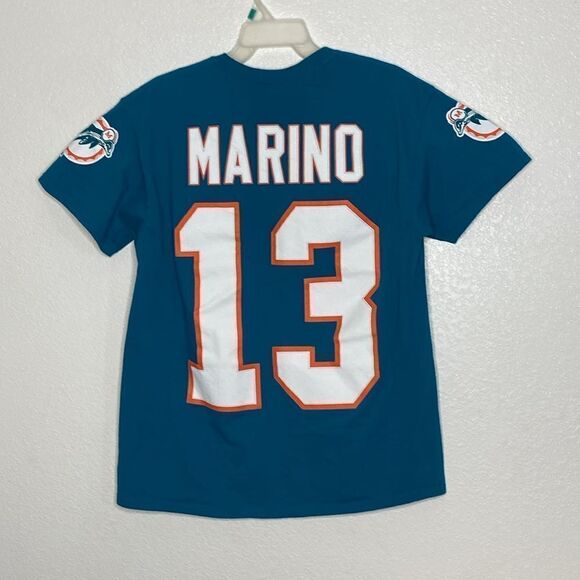 MITCHELL & NESS Men’s Miami Dolphins Marino T Shirt Size L - Picture 4 of 4